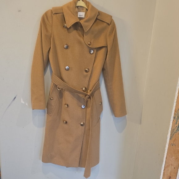 Burberry Jackets & Blazers - Burberry Cashmere Wool Camel Color Classic Trench Coat Size 2